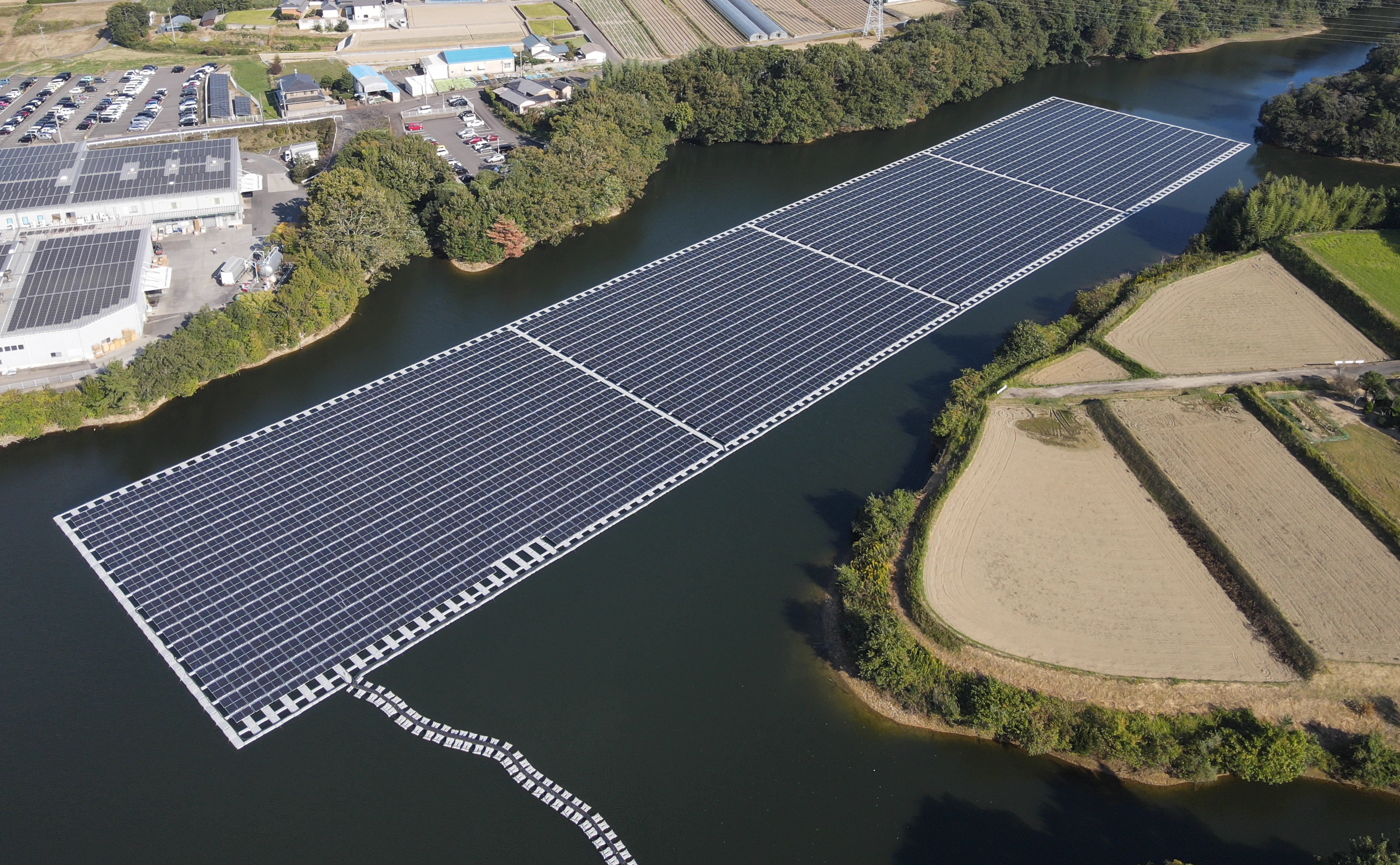 Ondani Ike floating solar, Japan